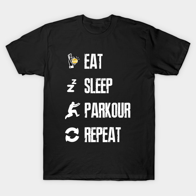 Funny Parkour Free Runner Freerunning Traceurs Gift For Youth Boys T-Shirt by SHB-art